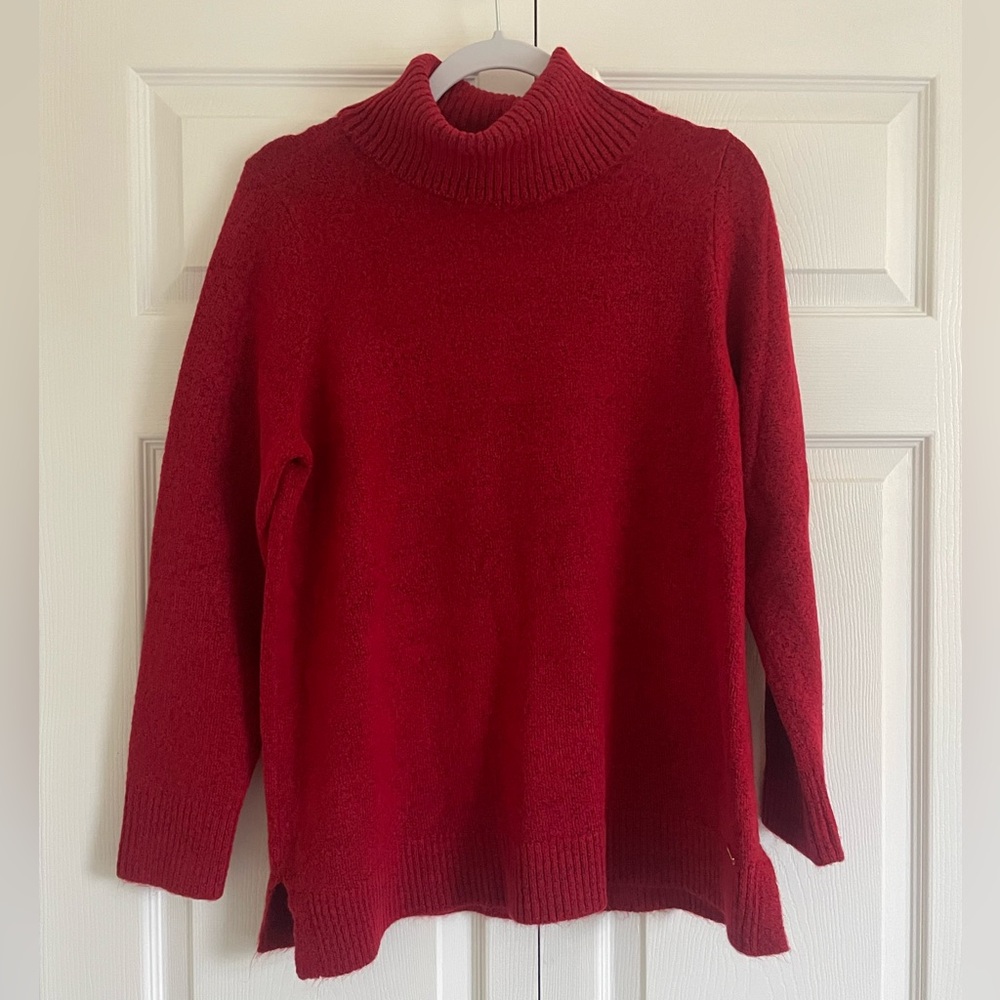 Anne Klein Vibrant Red Turtleneck Sweater